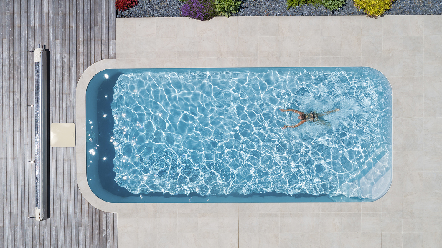 Bazén Waterair — pohľad zhora